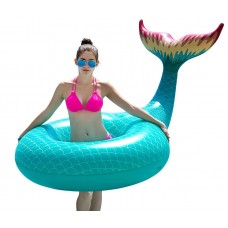Jasonwell Bóia Inflável Cauda de Sereia Mermaid 